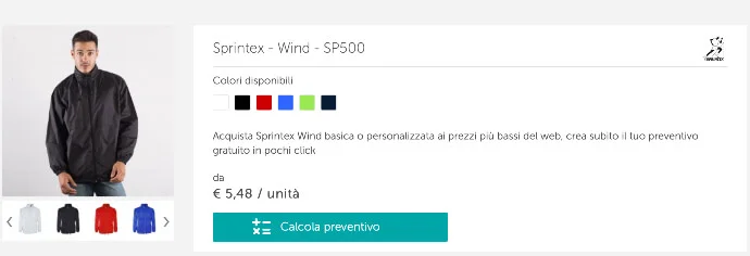 Sprintex-Windjacken nach Maß bei Burger Print