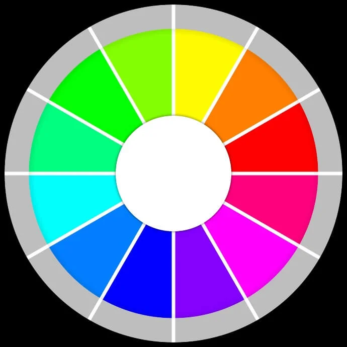 Farbkreis für günstige, individuell gestaltete Langarm-Polosshirts