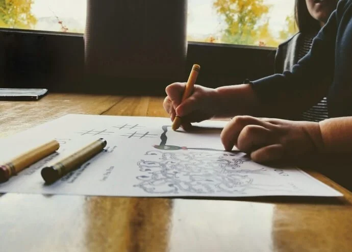 personalisierte Stifte für Kinder im Restaurant